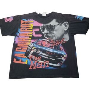 Chase Authentics Dale Earnhardt Sr #3 The Man Born To Run AOP Tshirt Size Medium
